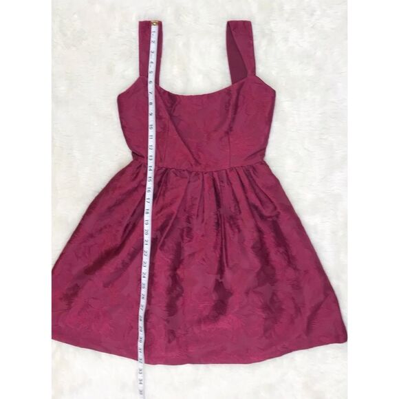 SACHIN X BABI Burgundy Fit & Flare Mini Dress Sleeveless Cocktail Size 0 New - Picture 13 of 13